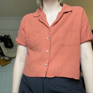 Cropped Button Up